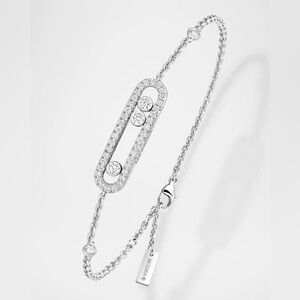 Messika Baby Move White Gold and Diamond Pavé Bracelet